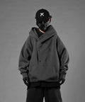 HiH38 Grey Layered Hoodie product image