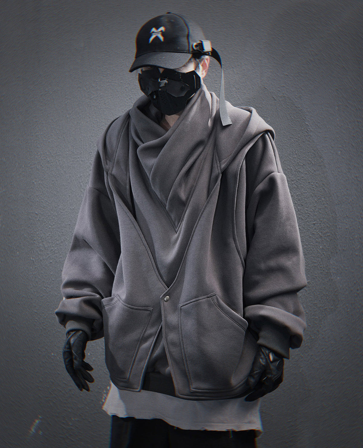 HiH57 Grey Assassin Hoodie product image