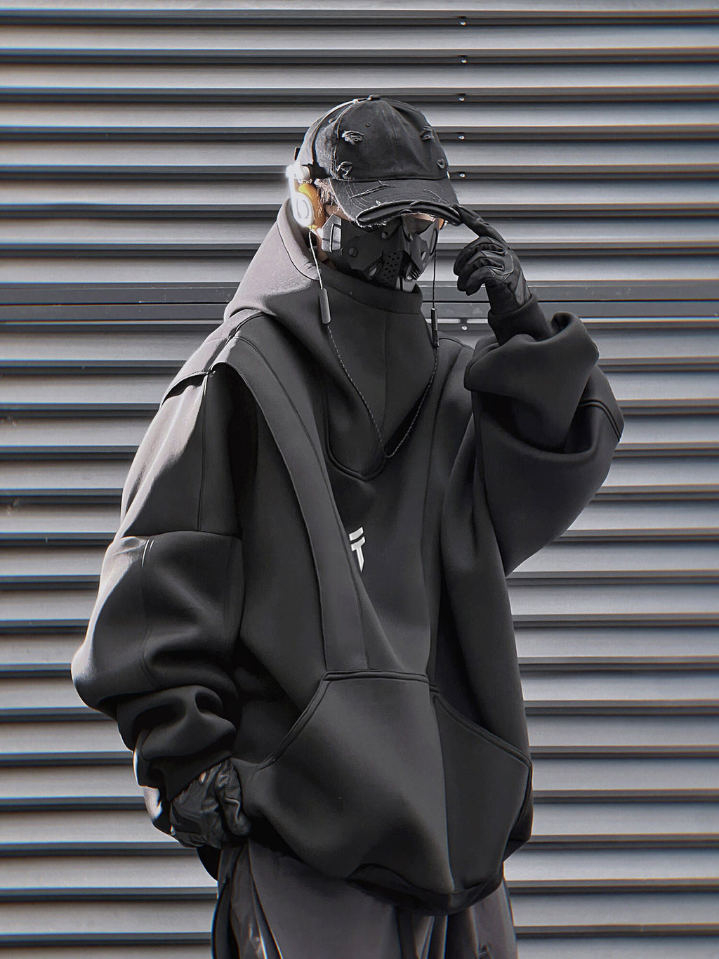 HiH50 Black Nexus Hoodie product image