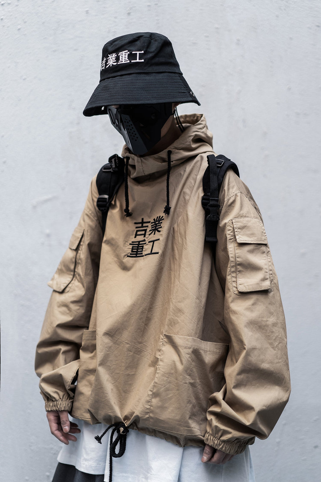 Hi2013 Khaki Industrial Windbreaker product image