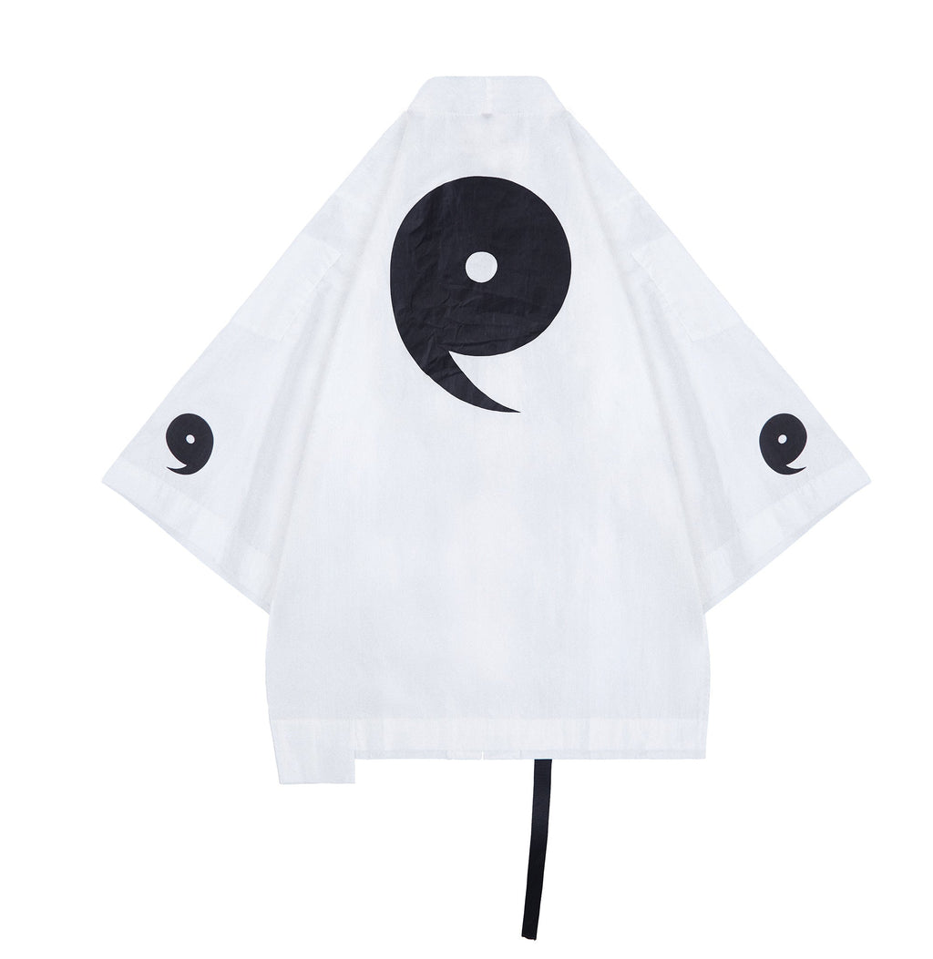 White Magatama Kimono Shirt product image