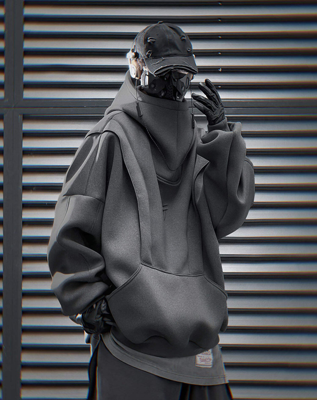 HiH50 Grey Nexus Hoodie product image