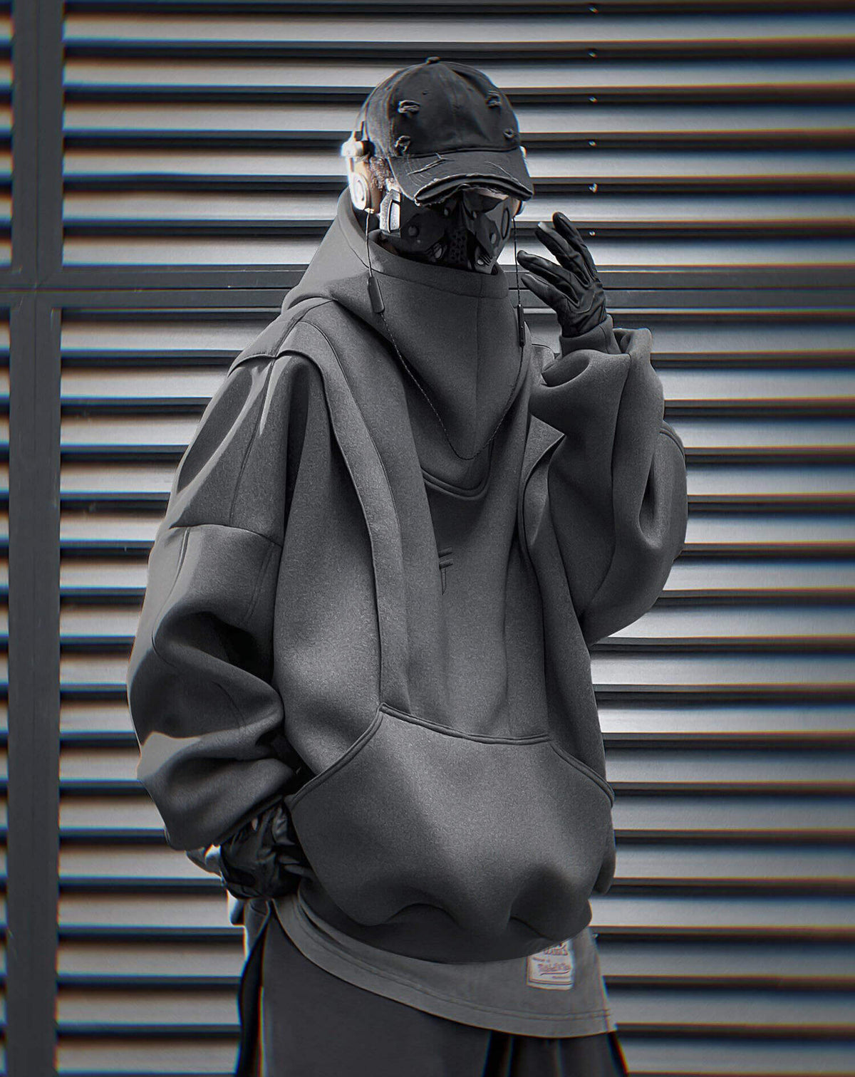 HiH50 Grey Nexus Hoodie product image