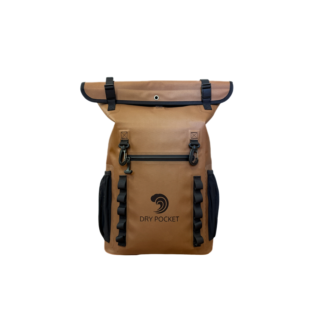 [PRE-ORDER / RESTOCK ARRIVES LATE AUGUST] Waterproof Floating Backpack Dry Bag - Coyote Brown product image
