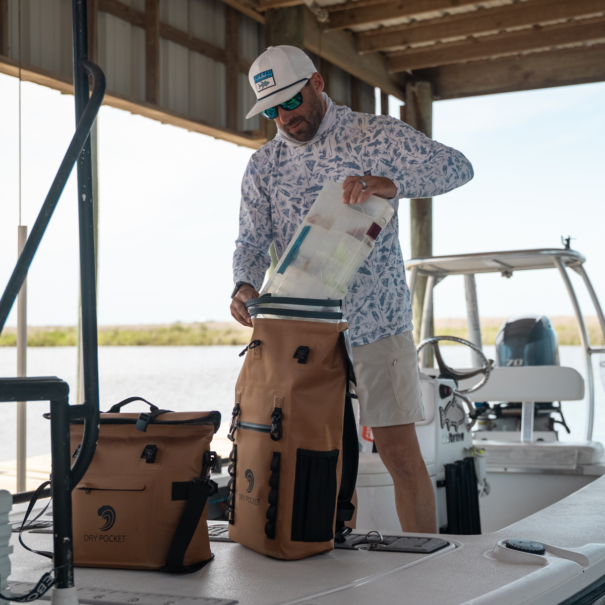 [PRE-ORDER / RESTOCK ARRIVES LATE AUGUST] Waterproof Floating Backpack Dry Bag - Coyote Brown