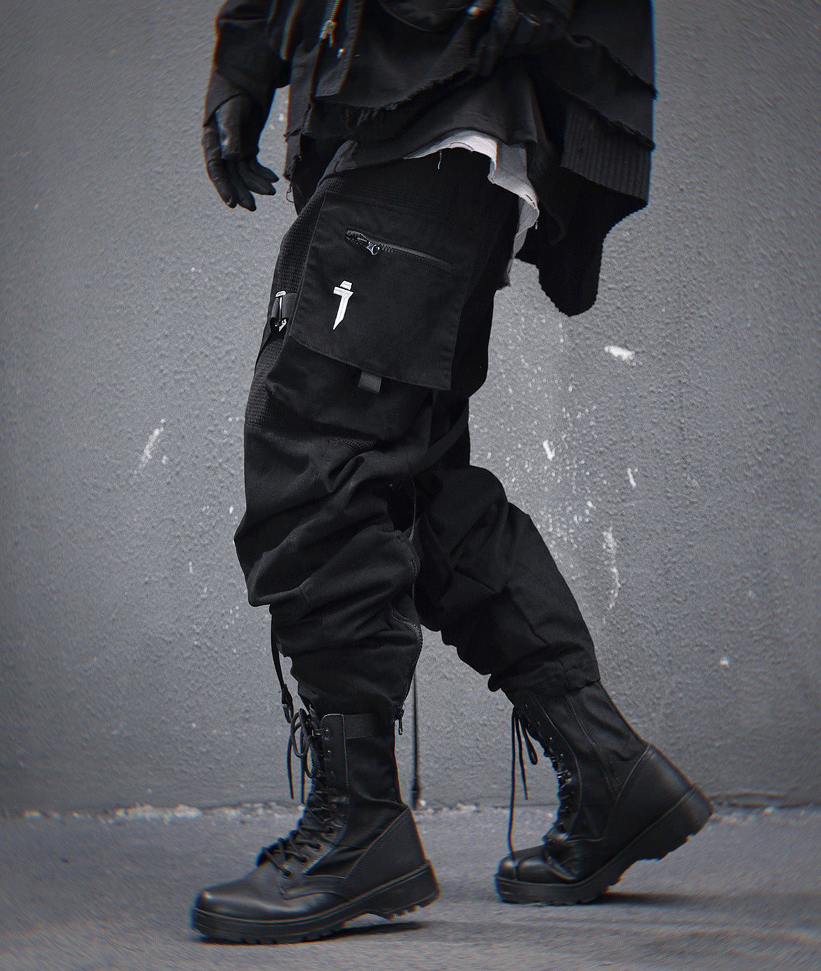 HiP46 Black NX Cargo Pants