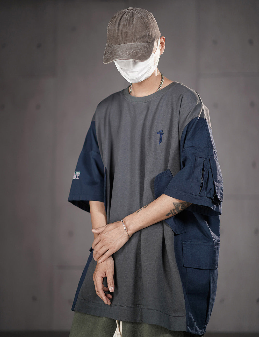 HiT38 Double Patchwork I-Tech Tee product image
