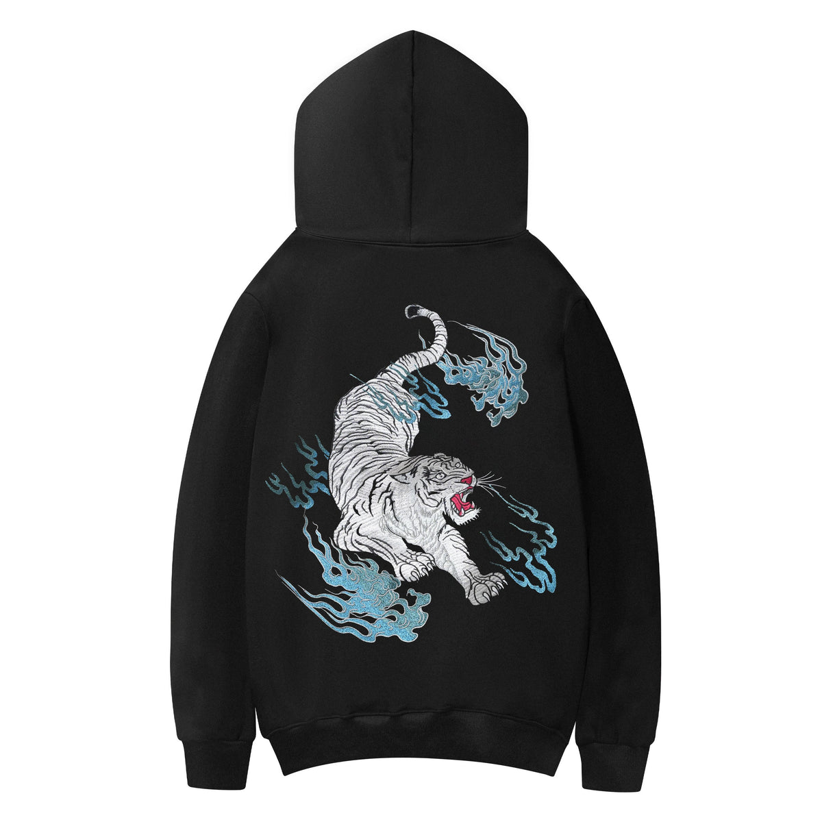 KH9817 Flaming White Tiger Hoodie product image