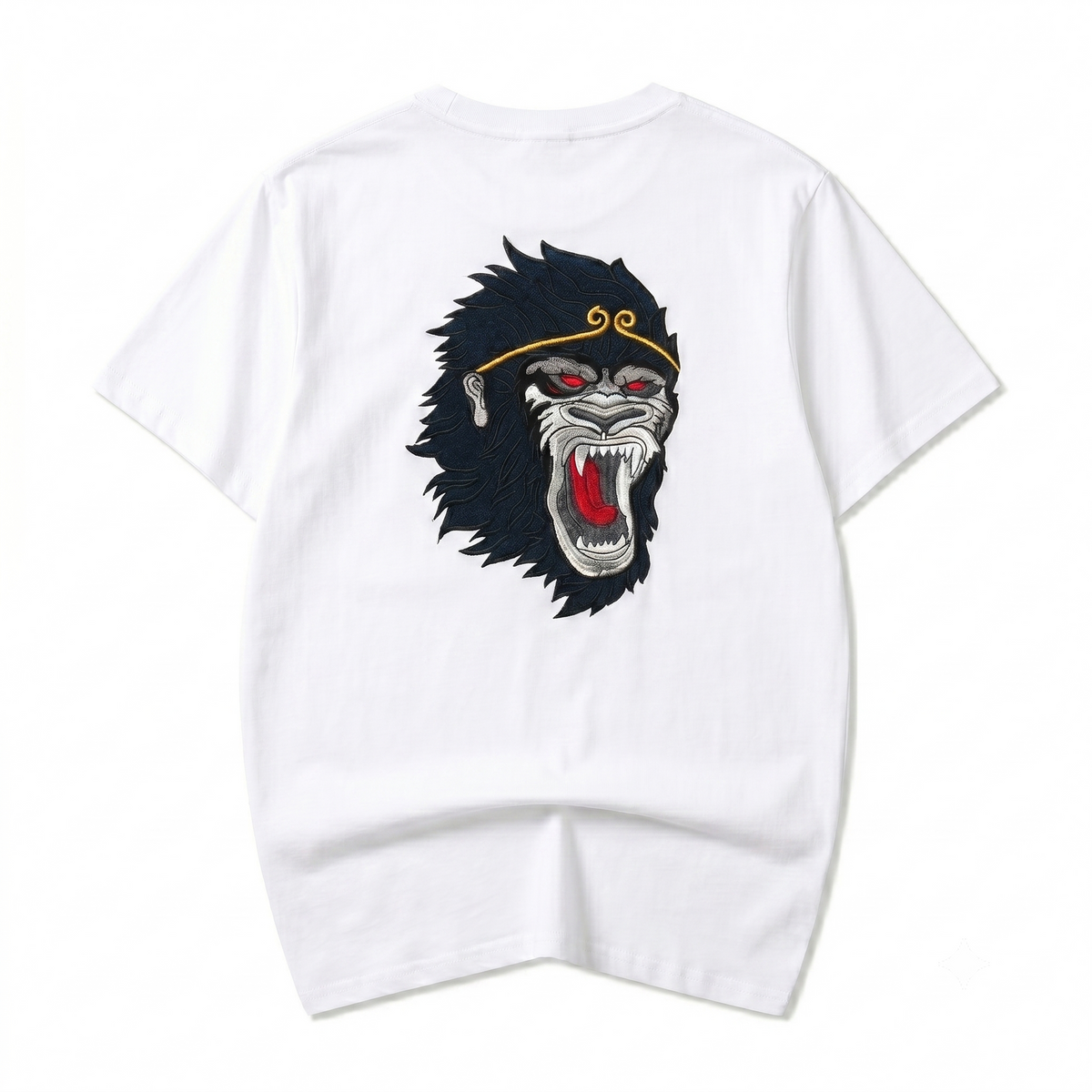 ET518 Raging Monkey Embroidered Tee product image