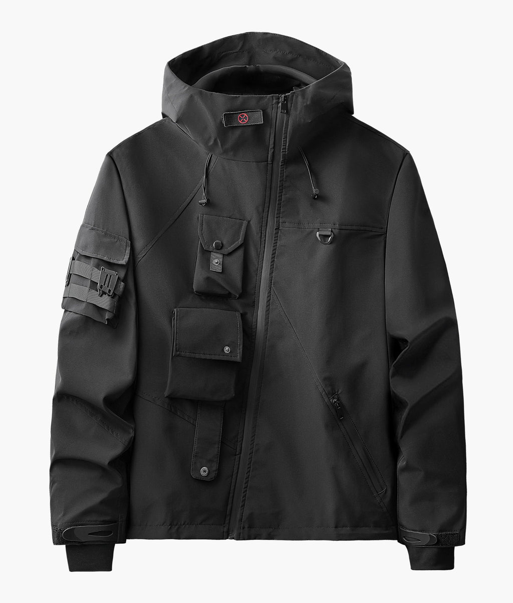 IBJ514 Black Techwear Functional Jacket product image