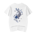 KH801 Blue Koi Embroidery Tee product image