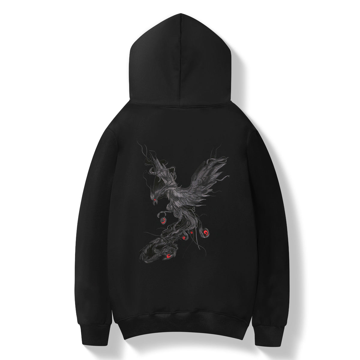 KH9011 Striking Phoenix Embroidery Hoodie product image