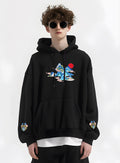 KH9232 Mountains Embroidery Hoodie product image