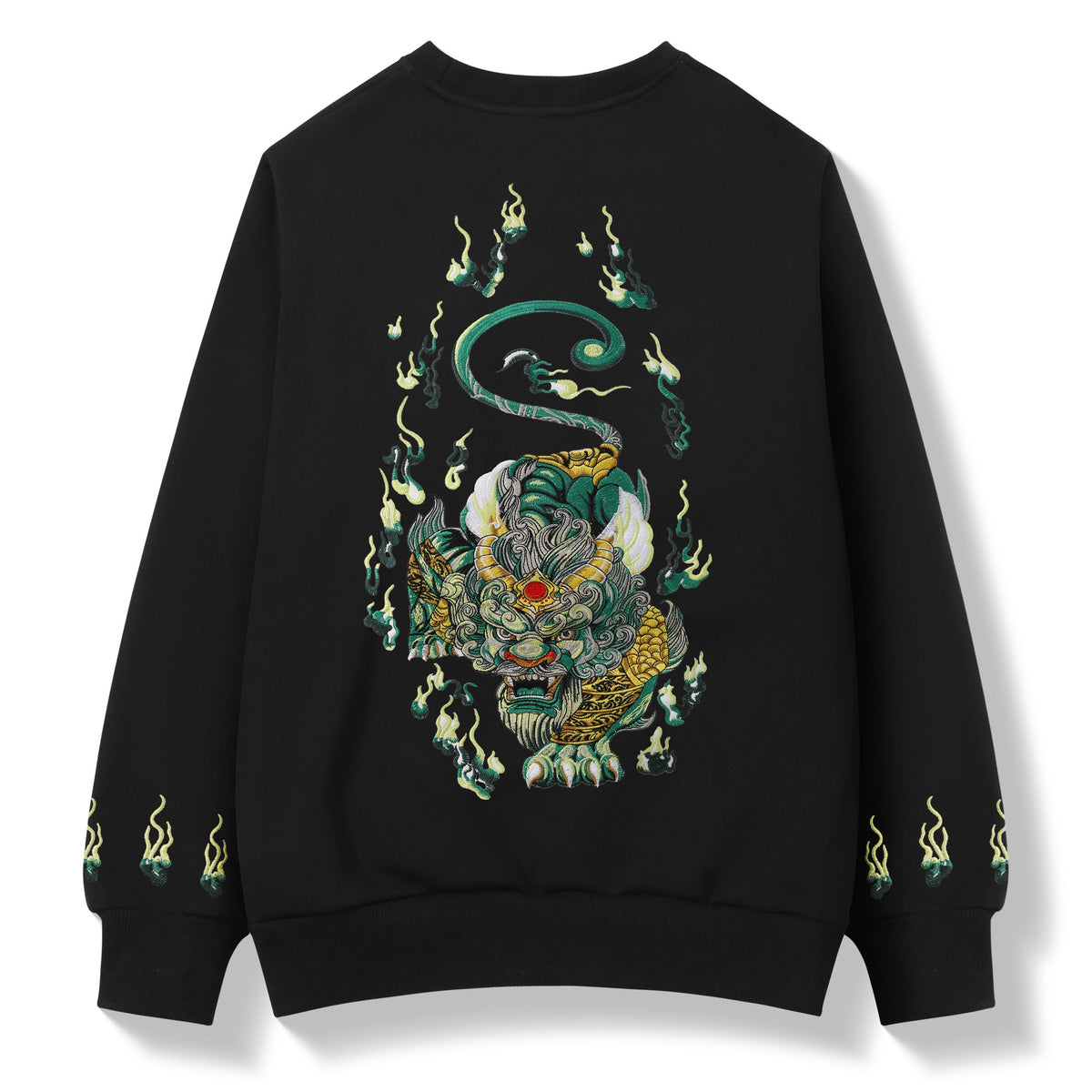 SW9007 Emerald Kirin Embroidery Sweater product image