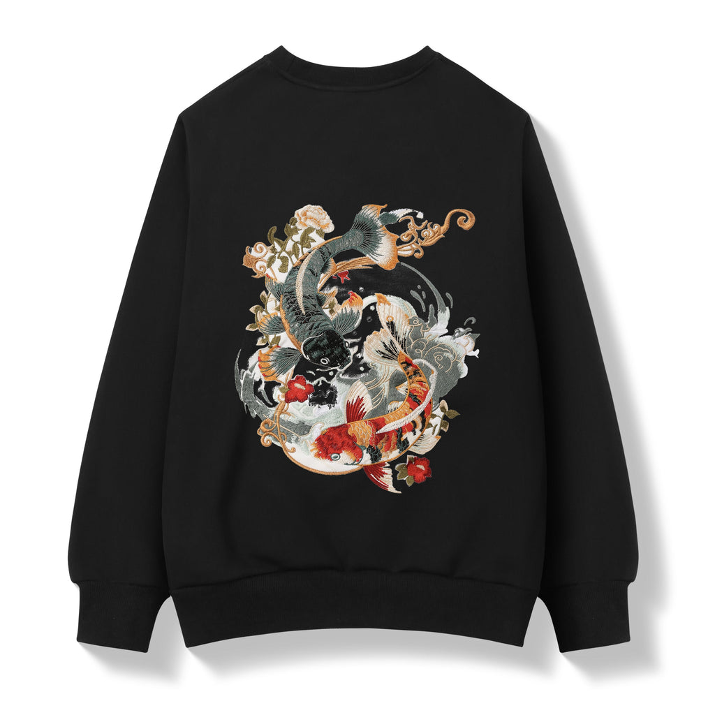 SW9008 Yin Yang Koi Embroidery Sweater product image