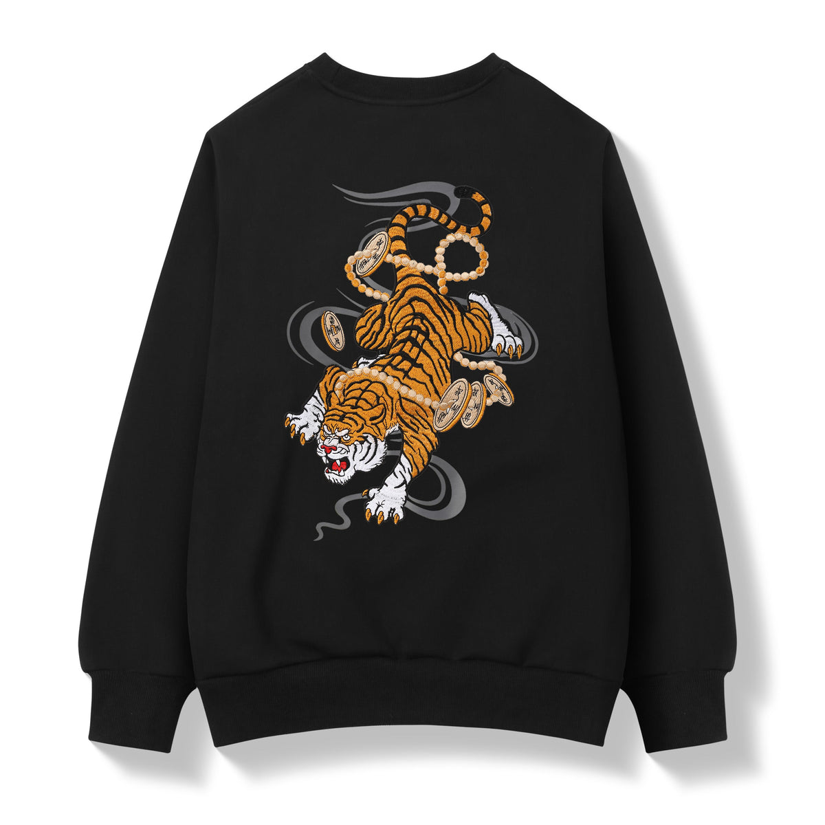SW9017 Coin Tiger Embroidery Sweater product image